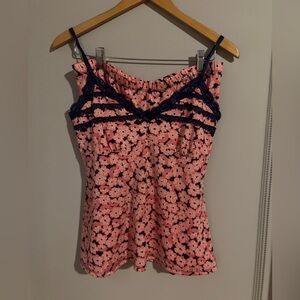 Marilyn Monroe Pink Floral Camisole & Shorts PJ set L